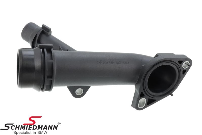 Flange for waterhose on the cylinderhead