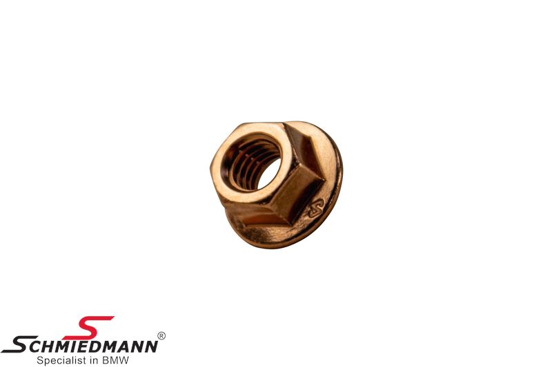 Flange nut M8 for exhaust manifold