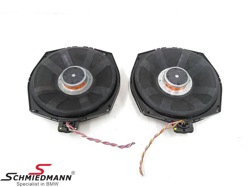 Loudspeakerset under frontseats left + right DSP