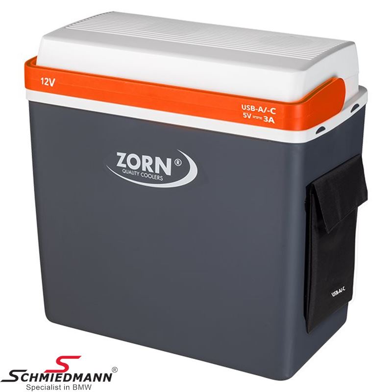ZORN Electric Cooler Box 21L, 12V with USB for Power Bank A+C