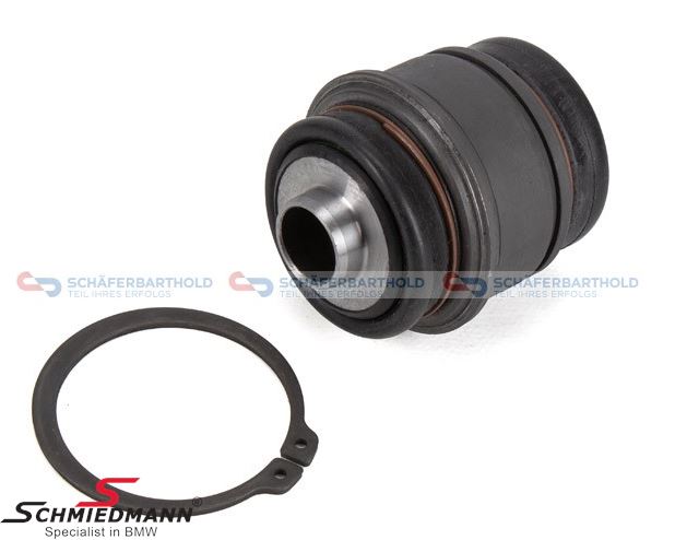 Ball joint rear - for wheel carrier, with snap ring