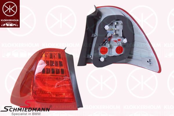 Taillight side panel part - left side