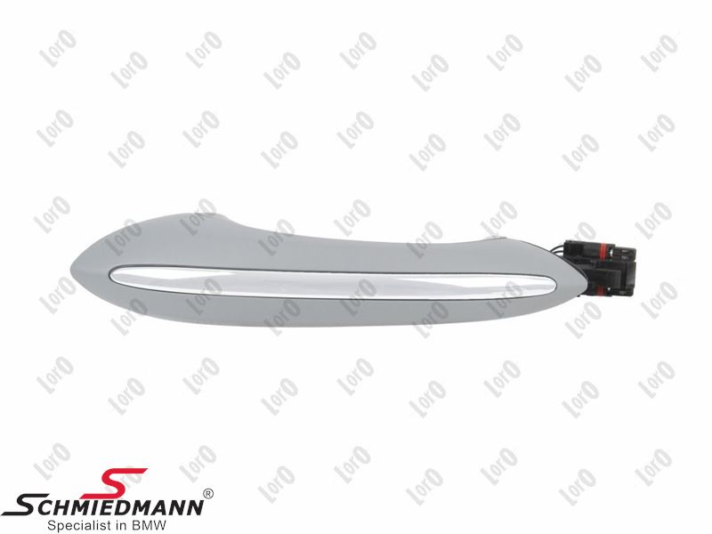 Exterior door handle, rear - Left or right side, gray