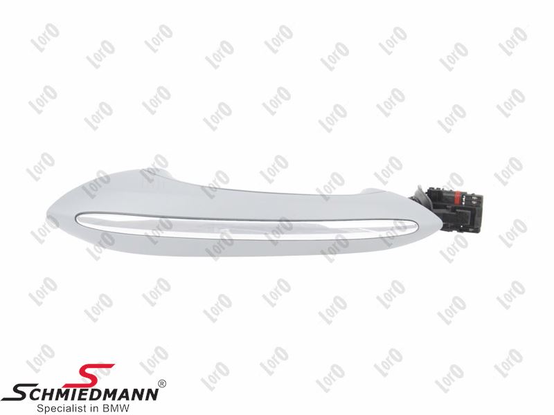 Exterior door handle, front - Right side, gray