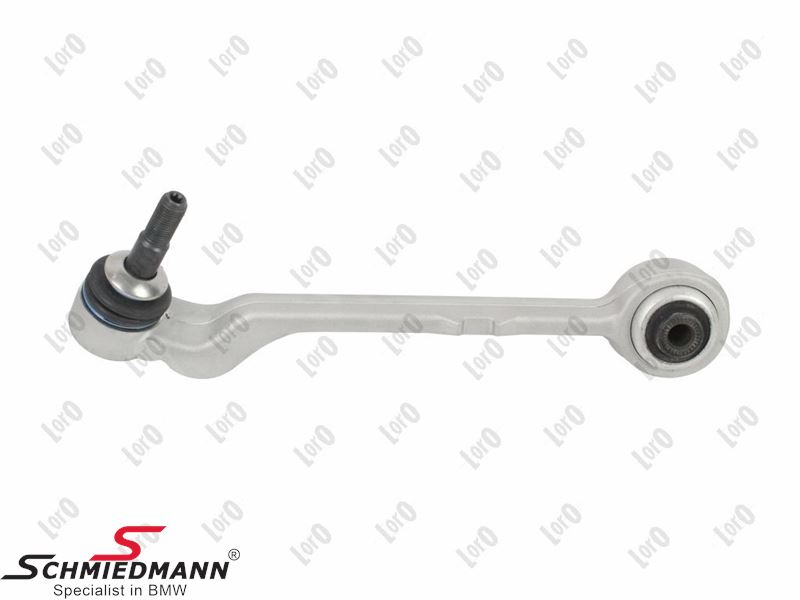 Wishbone with rubber mounting - left side