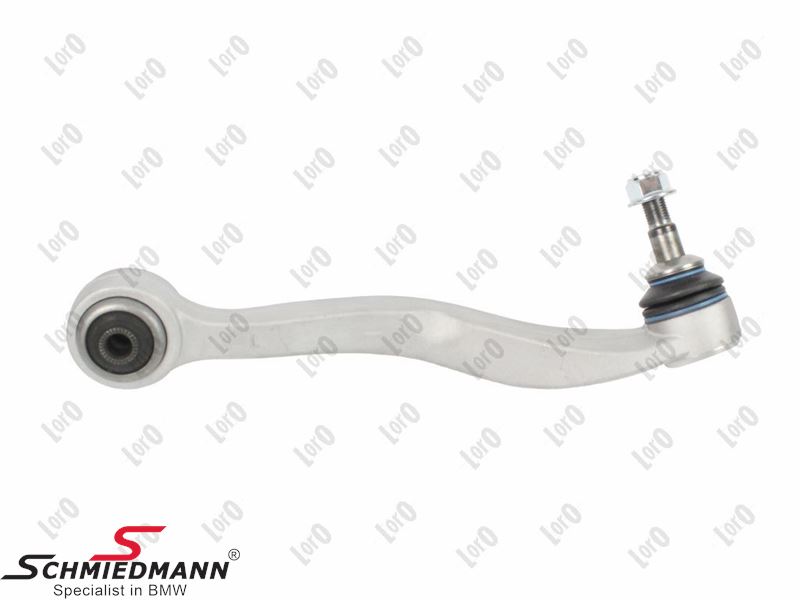 Wishbone with rubber mounting - left side
