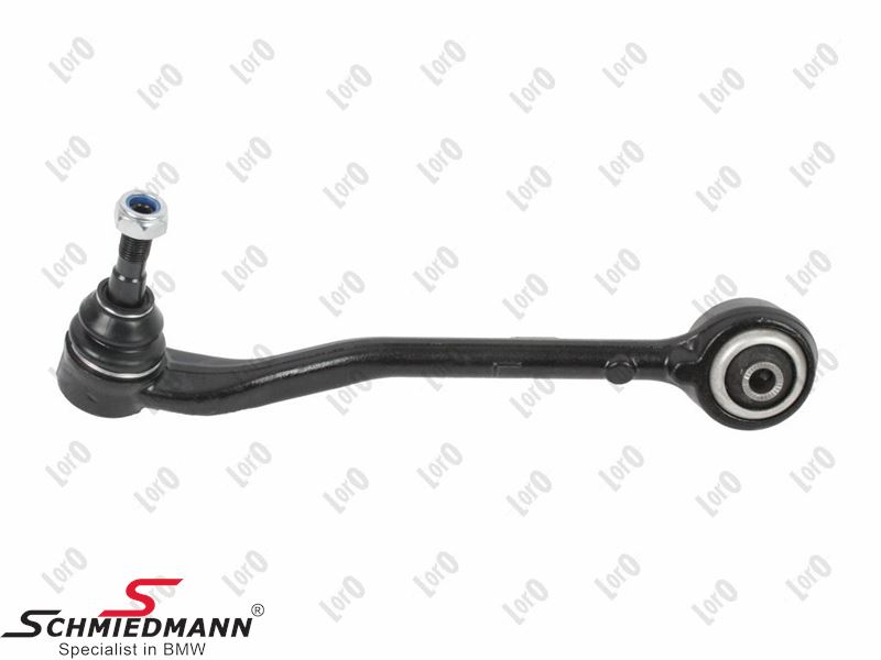 Wishbone with rubber mounting - left side