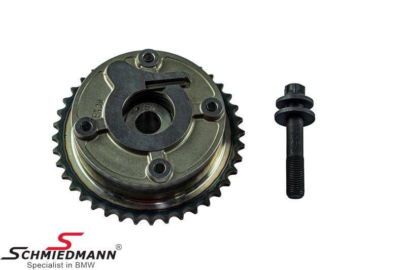 Adjustment unit for outlet camshaft