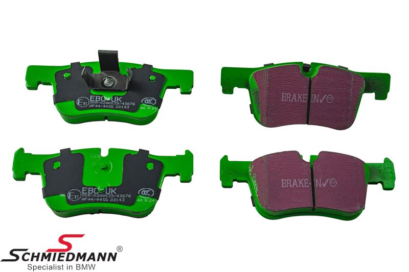 Racing brake pads - front, EBC Greenstuff - 2000 Series