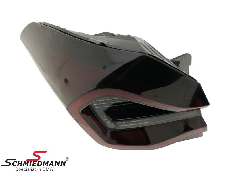 Taillight - left side, outer part, LED, red/dark