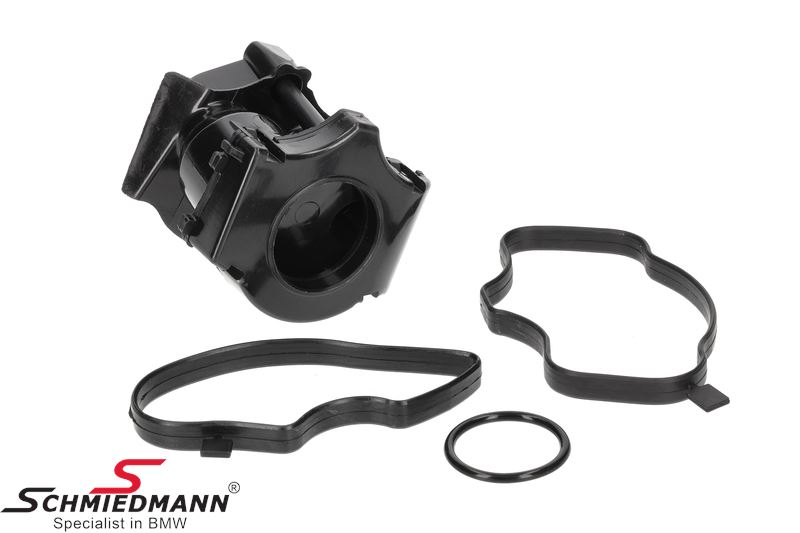 Oilseparator for the crankshaft ventilation unit under the cylinderhead cover