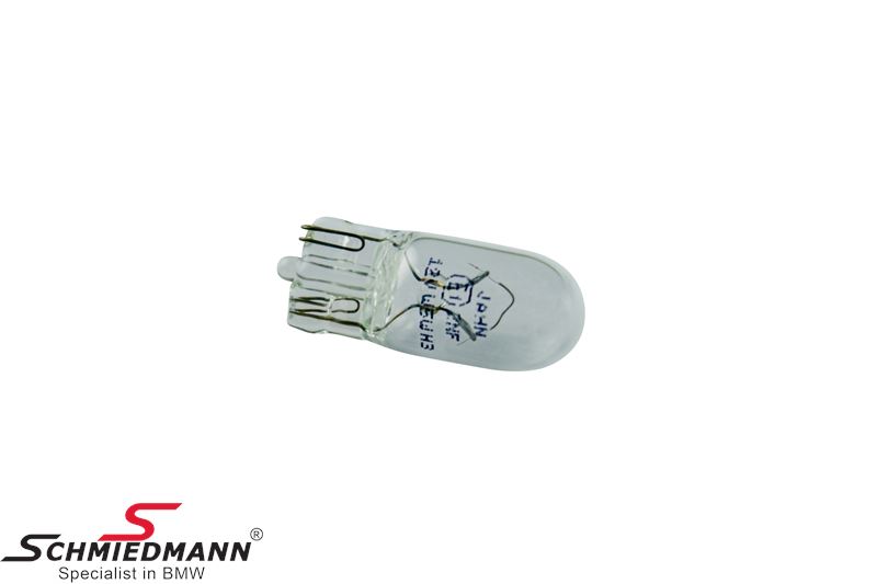 Bulb 12V/5W T10 - glass base
