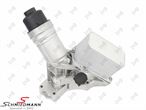 11428488578LR 11428488578 11 42 8 488 578 8488578 BMW G31 LCI -  Oilfilter console complete, incl. oil filter, gaskets and cap, in aluminium