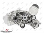 11428488578LR 11428488578 11 42 8 488 578 8488578 BMW G31 LCI -  Oilfilter console complete, incl. oil filter, gaskets and cap, in aluminium