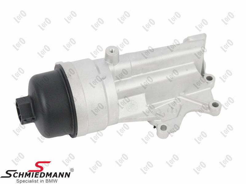 Oilfilter housing including oilfilter, oilfilter lid, gaskets, in aluminium