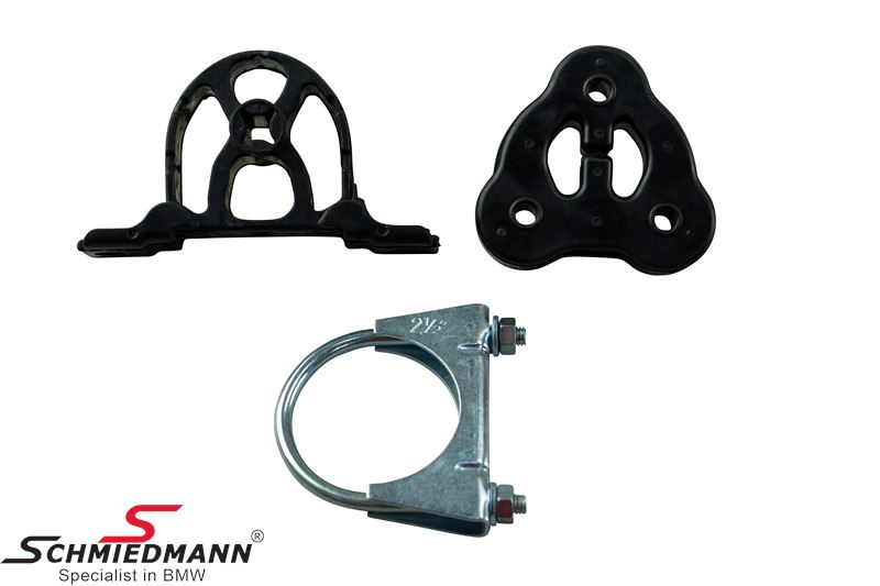 Mounting parts set exhaust