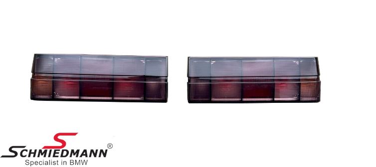 Taillight set - Early Smoke/Pink - Genuine Classic Design, with <b>E-approval</b>