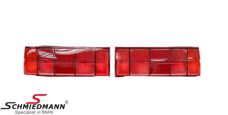 Taillight set - Early All Red - Genuine Classic Design, with <b>E-approval</b>