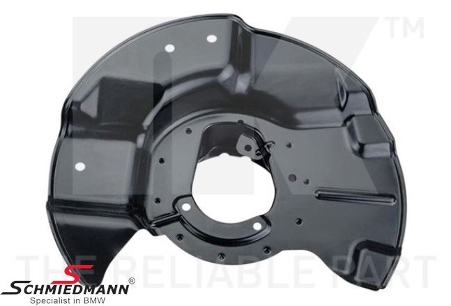 Brake protection plate, front, right side