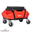 04268 MINI R50 -  Rolling working seat with built-in storage, 150 kg 