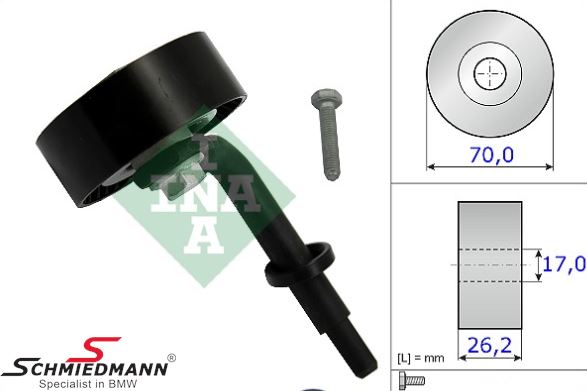 Belt Tensioner pulley waterpump/alternator