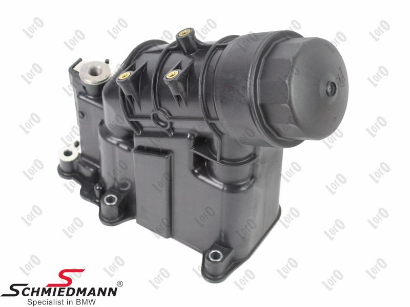 Oilfilter housing with oilfilter lid, gaskets