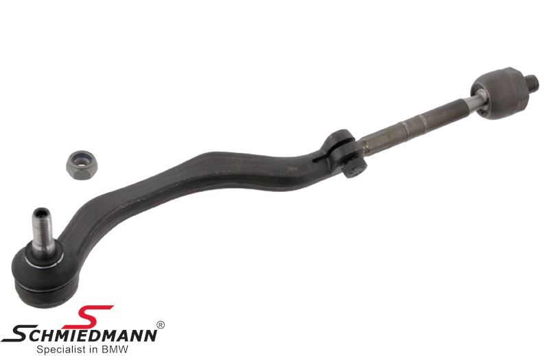 Tie rod front, complete - left side