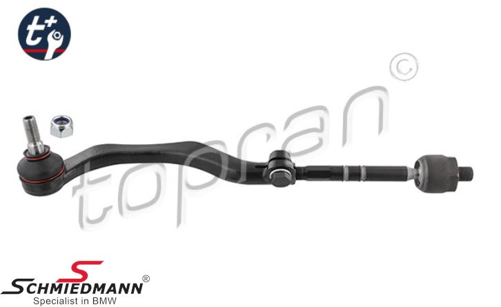 Tie rod front, complete - left side
