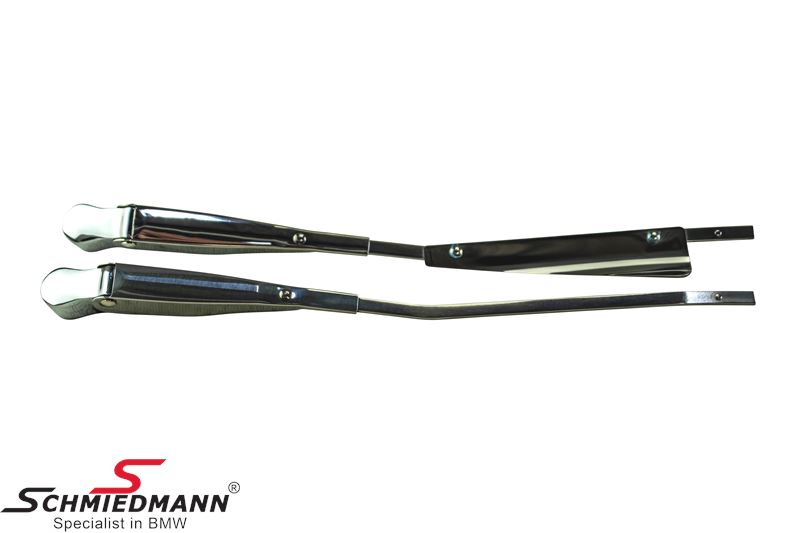 Wiperarm set, front - Chrome