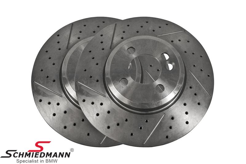 Brake disc front - 294x22mm drilled/slotted