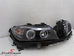 C54103  Headlight set H7 clear glass/black, with angel eyes rings+white indicators
