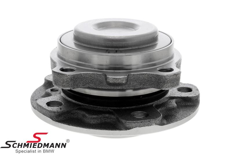 Wheel hub with bearing front