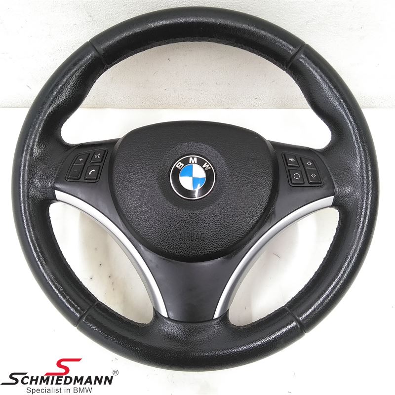 Sport steering wheel leather