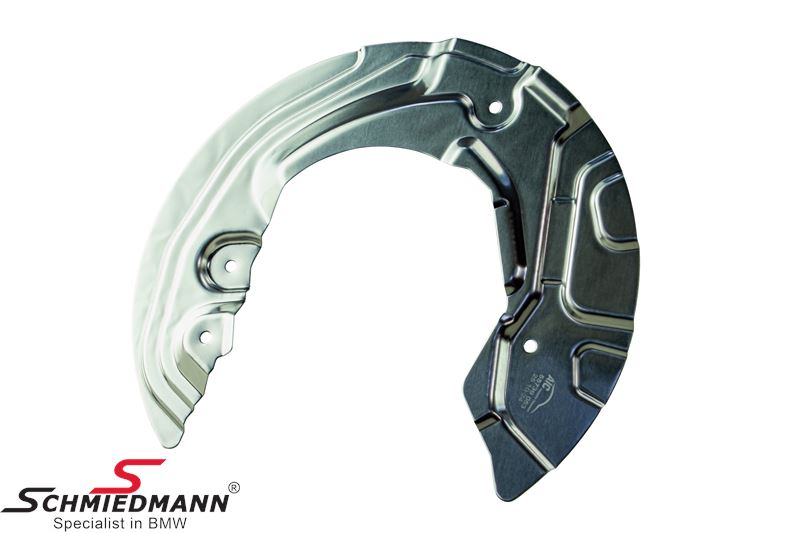 Brake protection plate, front, right side