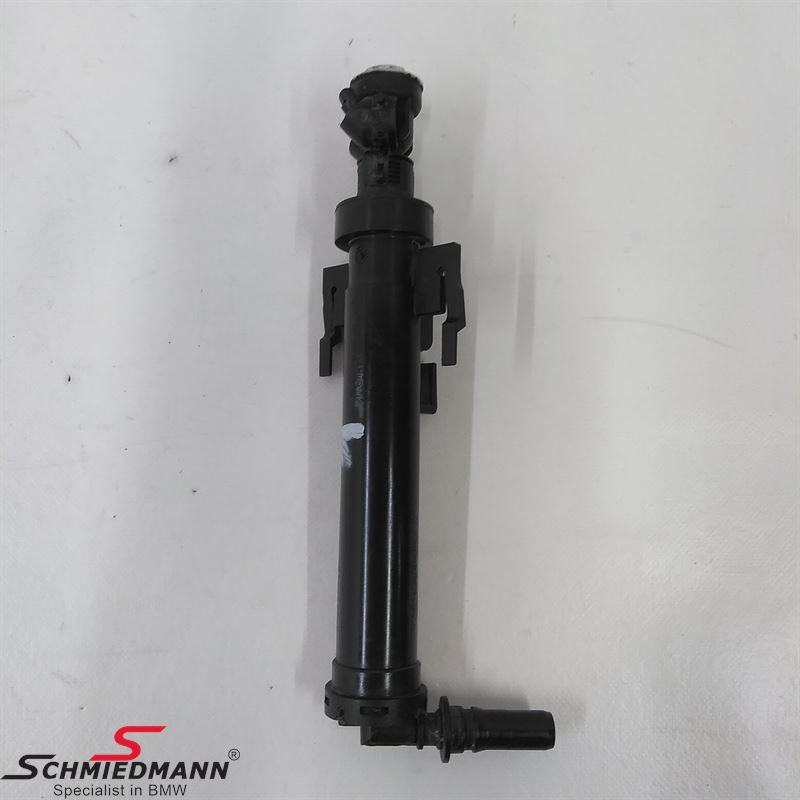 Washer nozzle for headlight cleaning system, L.-side