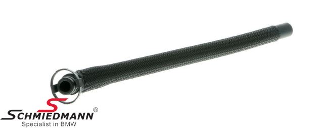 Hose for the crankcase ventilation valve