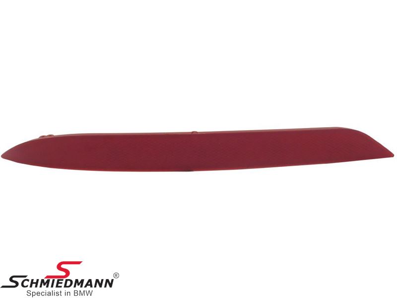 Reflector for rear bumper, red - right side <b>E-marked</b>