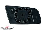 51167065081LR 51167065081 51 16 7 065 081 7065081 BMW E61 -  Side-view mirror glass wide-angle tinted/heated, left side