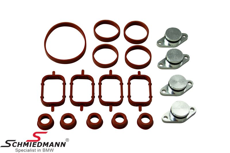 Swirl flaps delete kit with gaskets
