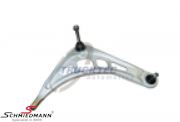 Wishbone right side front, lower, alloy with rubber mounting