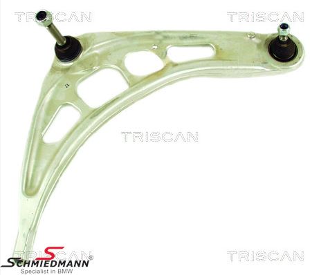 Wishbone right side front, lower, alloy without rubber mounting