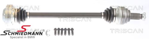 Output shaft complete, right side, L=665mm