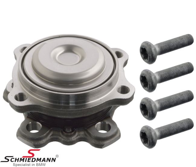 Wheel bearing with wheel hub - front, fits both sides