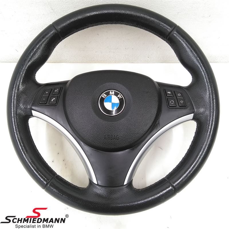Sport steering wheel leather