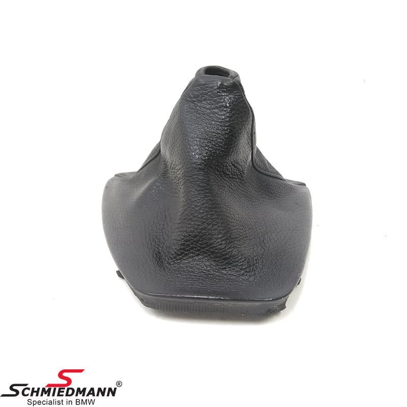 Gear lever cover leather black