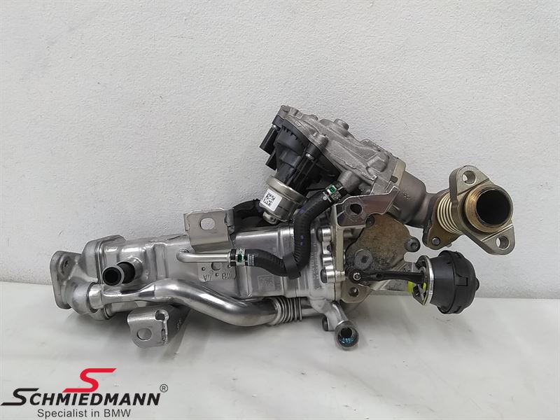 Exhaust cooler complete with EGR valve 11717822347 - 11718513132