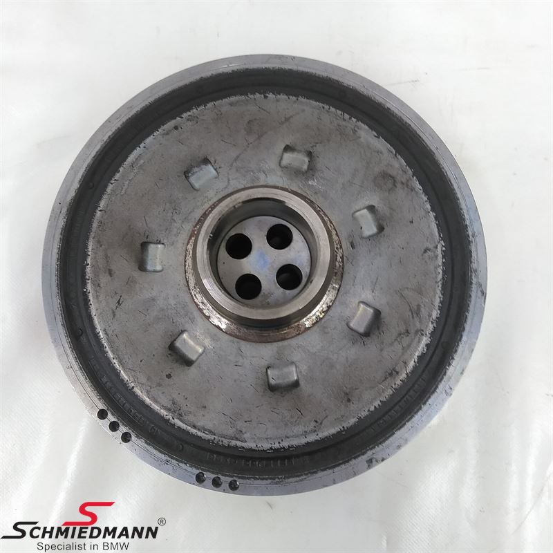 Vibration damper/belt pulley on the crankshaft. Original BMW
