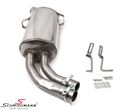 SCM828835R276  Schmiedmann stainless steel sport rear silencer 2XØ76MM 