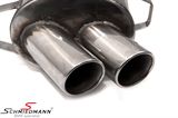 SCM828835R276  Schmiedmann stainless steel sport rear silencer 2XØ76MM 
