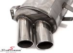 SCM828835R276  Schmiedmann stainless steel sport rear silencer 2XØ76MM 